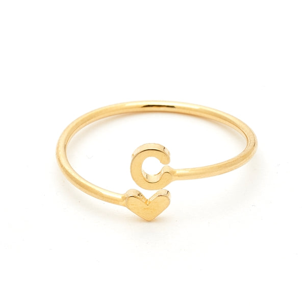 & Gift Specialty Dove Rose CAI Ring Initial Shop –